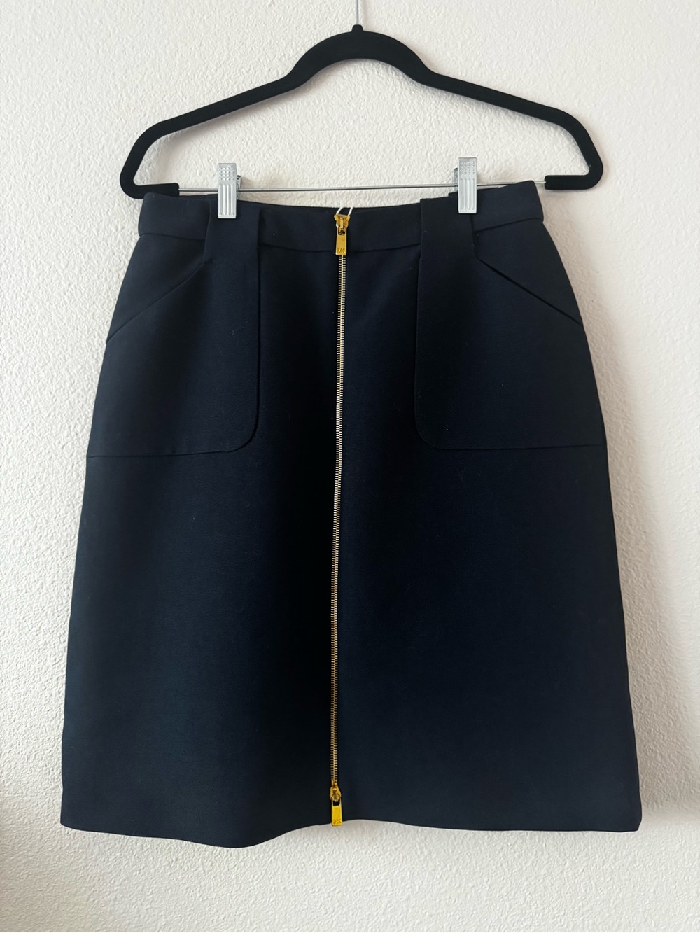 NWT Michael Kors Classic Navy Zip-Front Women's Skirt